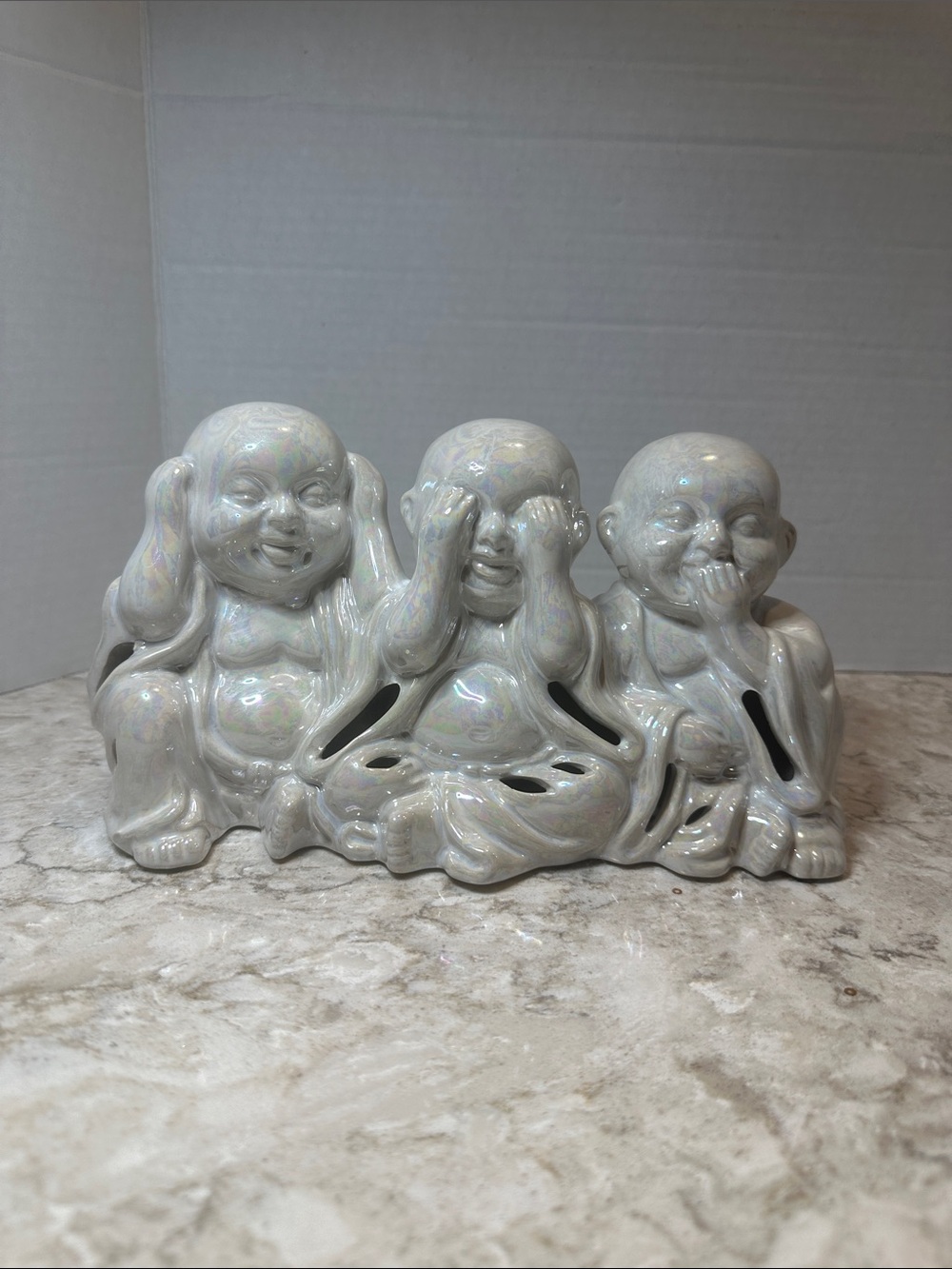 Figurine- Little Monk Hear No Evil See No Evil Speak No Evil.